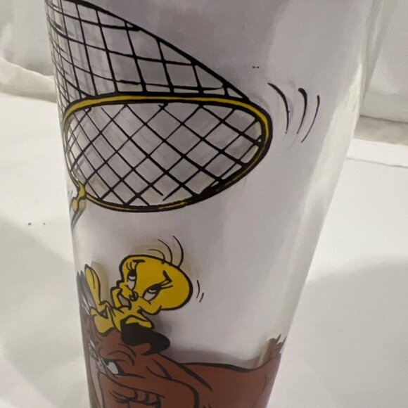 PEPSI Collector Series SYLVESTER TWEETY BIRD 1976 Warner Bros glass Vintage